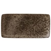 Bauscher, Sandstone : Dekor 425944 Dark Brown - Platte rechteckig 30,5 x 15 cm Bauscher, Sandstone : Dekor 425944 Dark Brown - Platte rechteckig 30,5 x 15 cm