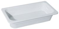 GN 1/2 Behälter, weißes Melamin, Tiefe: 20 cmm, I: 0,6 ltr. GN 1/2 Behälter, weißes Melamin, Tiefe: 20 cmm, I: 0,6 ltr.