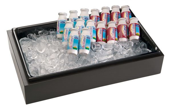 Eisbox Set 3-teilig, FRAMES 53 x 32,5 x H: 12,5 cm Buche, massiv, wenge Polystyrolwanne