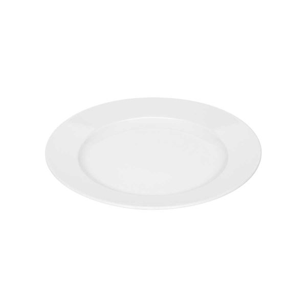 Bauscher, Smart - Teller flach rund Fahne, weiss, uni, 25 cm