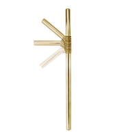 Vorschau: Biegsame Edelstahl- Trinkhalme (1 VE = 50 Stück), Farbe: gold, D: 9 mm, L: 15 cm Vorschau: Biegsame Edelstahl- Trinkhalme (1 VE = 50 Stück), Farbe: gold, D: 9 mm, L: 15 cm