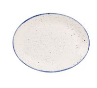 Churchill, Stonecast Hints : Indigo Blue - Teller/ Platte flach oval Coup 30,5 cm Churchill, Stonecast Hints : Indigo Blue - Teller/ Platte flach oval Coup 30,5 cm