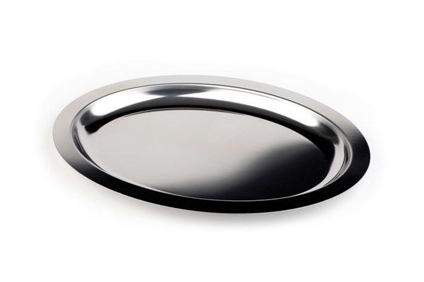 Tablett FINESSE, 60 x 41 cm, 18/0 Edelstahl, oval