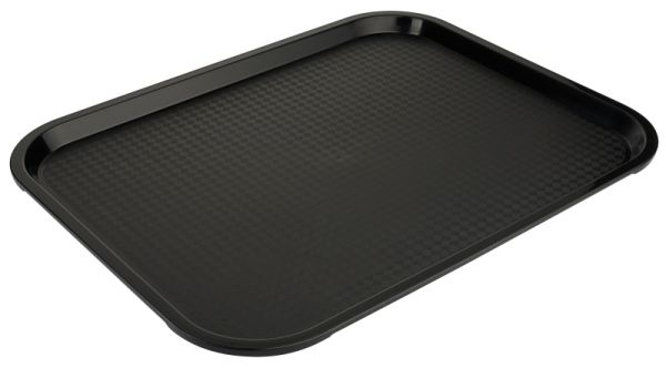 Fast Food Tablett, schwarz, Polypropylen, 45 x 35 x 2 cm