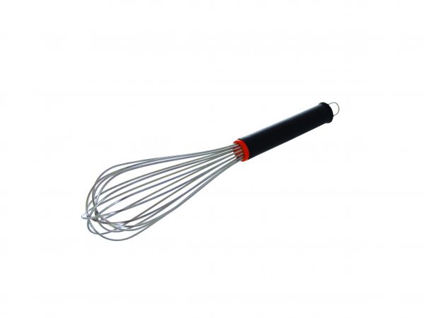 Schneebesen 24 Drähte Edelstahl, 300 mm, Griff Nylon PP schwarz