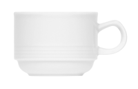 Bauscher, Dialog - Tasse-Obere stpb., weiss, uni, 0,22 ltr. Bauscher, Dialog - Tasse-Obere stpb., weiss, uni, 0,22 ltr.