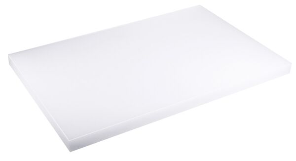 Schneidbrett, weiß, LDPE, mit Füßchen, 60 x 40 cm