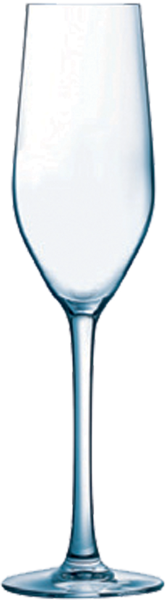 Sektkelch Mineral 16 cl m. Füllstrich 0,1 ltr. |-|, Inhalt: 160 ml, H: 224 mm, D: 55 mm