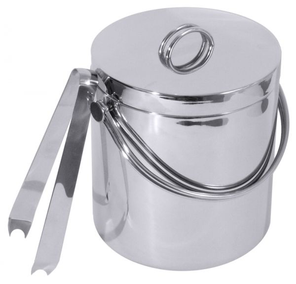 Eiseimer, doppelwandig, Edelstahl, I: 3 ltr., D: 20 cm, H: 18 cm