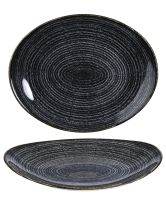 Churchill, Homespun : Charcoal Black - Teller/ Platte flach oval Coup 31,7 x 25,5 cm Churchill, Homespun : Charcoal Black - Teller/ Platte flach oval Coup 31,7 x 25,5 cm