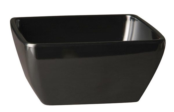 Schale PURE, 25 x 25 cm, H, 12 cm, Melamin, schwarz, 3,8 ltr.
