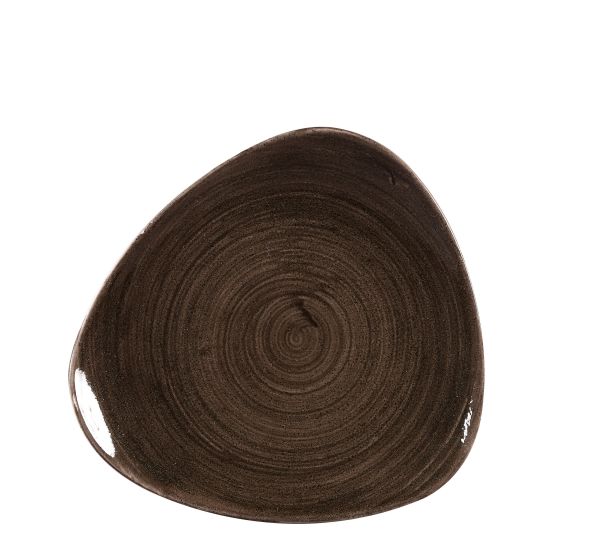 Churchill, Stonecast Patina : Iron Black - Teller flach dreieckig, 24,5 cm