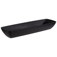 GN 2/4 Schale NERO, Melamin, 53 x 16,2 cm, H: 7,5 cm, I: 3,5 ltr., Farbe: schwarz GN 2/4 Schale NERO, Melamin, 53 x 16,2 cm, H: 7,5 cm, I: 3,5 ltr., Farbe: schwarz