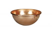 Kupfer-Eiweissschüsseln mit Aufhängeringen, 300 mm/ 7,0 ltr. Kupfer-Eiweissschüsseln mit Aufhängeringen, 300 mm/ 7,0 ltr.