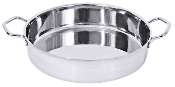 Gratinform, runde zylindrische Form, Edelstahl, I: 2 ltr., D: 22 cm, H: 6,5 cm