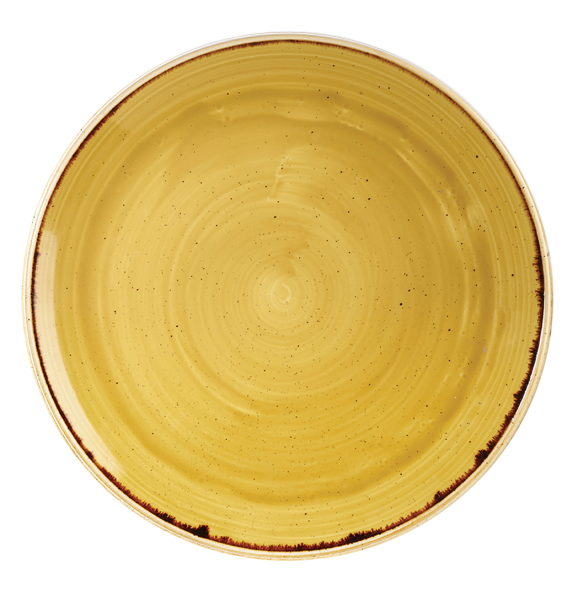 Churchill, Stonecast : Mustard Seed Yellow - Teller flach Coupe, 32,4 cm