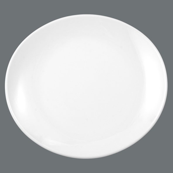 Seltmann Weiden, Meran, Steak & More - Teller oval 5195, weiss, uni, 25 cm