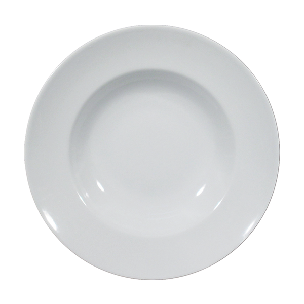 Saturnia, Napoli - Pastateller tief rund, weiss, uni, 26 cm