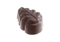 Schokoladen- Form Eichenblattpraline, 275 x 135 mm, 3 x 8 Stück 37 x 27 x 18 mm Schokoladen- Form Eichenblattpraline, 275 x 135 mm, 3 x 8 Stück 37 x 27 x 18 mm