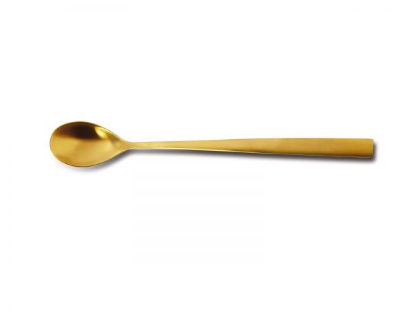 Comas, BCN Colors : PVD Gold 18/0 - Limo-, Longdrink-, Joghurtlöffel satiniert 202 mm