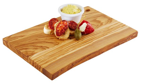Servierbrett OLIVE, 30 x 20,5 cm, H: 2 cm, Olivenholz
