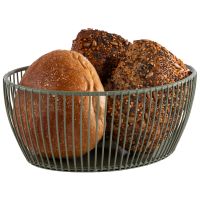 Vorschau: Korb SVART, Metall, 20 x 15 cm, H: 8 cm, Farbe: smoke green Vorschau: Korb SVART, Metall, 20 x 15 cm, H: 8 cm, Farbe: smoke green