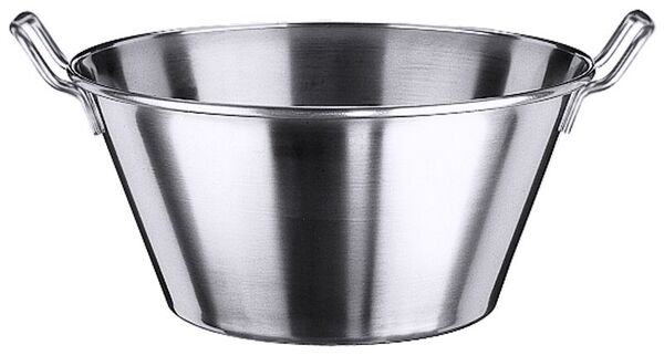 Wanne rund, I: 24 ltr., D: 45 cm, H: 22 cm, Edelstahl