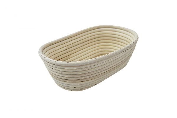 Brotform, Gärkorb oval, Peddingrohr, 200 x 120 mm