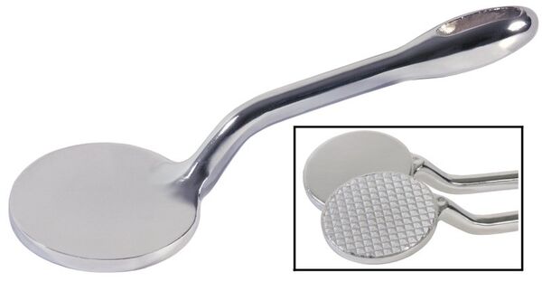 Fleischklopfer, mit glatter Fläche, L: 29,5 cm, D: 9,5 cm, 0,75 Kg