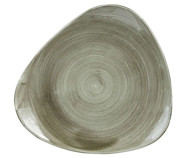 Churchill, Stonecast Patina : Burnished Green - Teller flach dreieckig, 31,1 cm