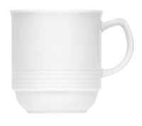 Bauscher, Dialog - Kaffeebecher stpb., weiss, uni, 0,26 ltr. Bauscher, Dialog - Kaffeebecher stpb., weiss, uni, 0,26 ltr.