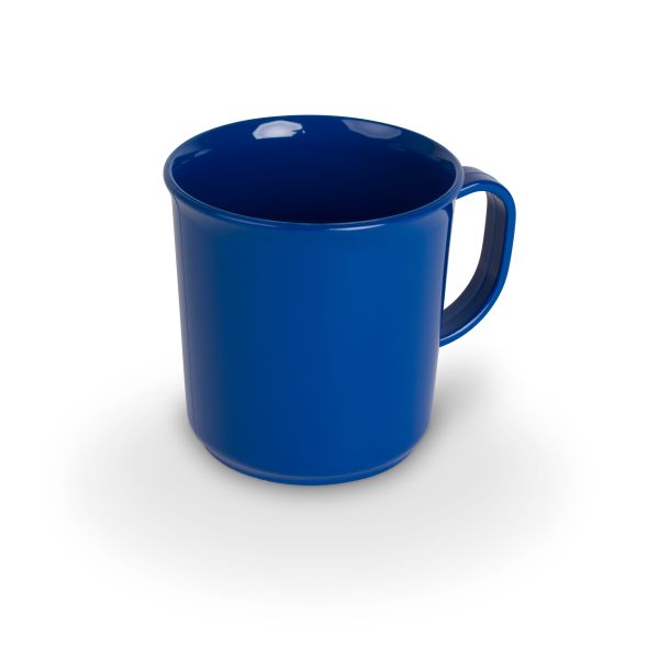 Henkelbecher PC, uni, blau, D x H: 7 x 7,5 cm/ 0,2 ltr.