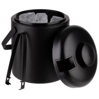 Vorschau: Eiseimer, 3teiliges Set, Edelstahl, PP/ ABS, für max. 50 Eiswürfel, D: 14 cm, H: 22 cm, I: 1,3 Liter, Farbe: schwarz Vorschau: Eiseimer, 3teiliges Set, Edelstahl, PP/ ABS, für max. 50 Eiswürfel, D: 14 cm, H: 22 cm, I: 1,3 Liter, Farbe: schwarz