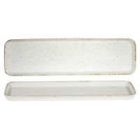 Churchill, Stonecast Hints : Barley White - Porzellanplatte flach rechteckig, 53 x 15 x 2,5 cm Churchill, Stonecast Hints : Barley White - Porzellanplatte flach rechteckig, 53 x 15 x 2,5 cm