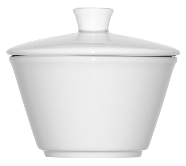 Bauscher, Maitre - Zucker-, Marmeladendose m. Deckel, weiss, uni, 0,25 ltr.