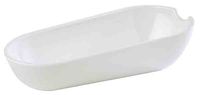 Besteckablage BOWL, MINI 22,5 x 11 cm, H: 6 cm, Melamin, weiss Besteckablage BOWL, MINI 22,5 x 11 cm, H: 6 cm, Melamin, weiss
