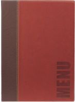 Speisekartenmappe A4, Kunstleder, bordeaux, H: 34 cm, B: 24 cm Speisekartenmappe A4, Kunstleder, bordeaux, H: 34 cm, B: 24 cm