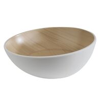 Schale FRIDA, D: 21,5 cm, H: 7 / 8,5 cm, Melamin, innen: Holzoptik Schale FRIDA, D: 21,5 cm, H: 7 / 8,5 cm, Melamin, innen: Holzoptik