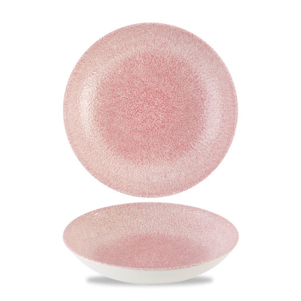 Churchill, Raku : Rose Quartz Pink - Teller tief Coup, 18,2 cm/ 0,43 ltr.