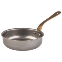 Stielkasserolle / Serviertopf, Edelstahl, D: 14 cm, H: 4 cm, I: 0,4 ltr., Farbe: Antik-Edelstahl-Look Stielkasserolle / Serviertopf, Edelstahl, D: 14 cm, H: 4 cm, I: 0,4 ltr., Farbe: Antik-Edelstahl-Look