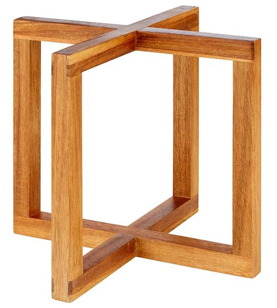 Buffetständer WOOD, 20 x 20 cm, H: 17,5 cm, Akazienholz