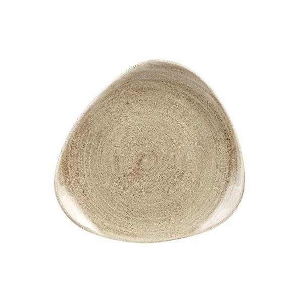 Churchill, Stonecast Patina : Antique Taupe - Teller flach dreieckig, 20,3 cm