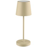 Tischleuchte MERLE MINI, Metall, Farbe: sandfarben, 1x LED 1,0 W / 100 lm, dimmbar in 3 Stufen, D: 9 cm, H: 25 cm Tischleuchte MERLE MINI, Metall, Farbe: sandfarben, 1x LED 1,0 W / 100 lm, dimmbar in 3 Stufen, D: 9 cm, H: 25 cm