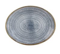 Churchill, Homespun : Slate Blue - Teller/ Platte flach oval Coup 27 x 22,9 cm Churchill, Homespun : Slate Blue - Teller/ Platte flach oval Coup 27 x 22,9 cm