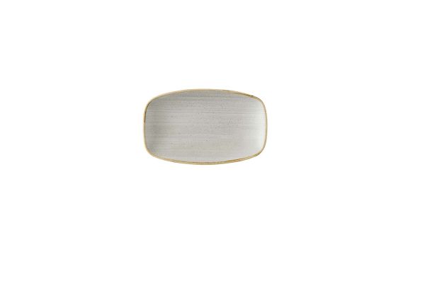 Churchill, Stonecast Raw : Grey Vellum - Chefs Platte rechteckig, 20 x 12,1 cm