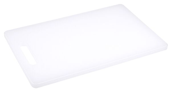 Schneidbrett klein, weiß, LDPE, mit Griffloch, 30 x 20 cm