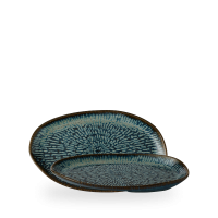 Churchill, Envisage Cascade : Sapphire Blue - Teller länglich organisch, 26 x 15 cm Churchill, Envisage Cascade : Sapphire Blue - Teller länglich organisch, 26 x 15 cm