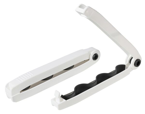 Beutelklammer groß, weiß, 24 cm, PP