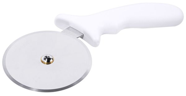 Pizzaschneider, weißer PP-Griff, EdSt., L: 24 cm, D: 10 cm