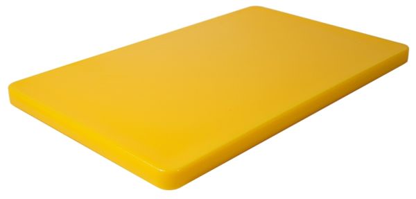 Schneidbrett GN 1/1, HDPE, mit Füßchen, 53 x 32,5 cm, gelb